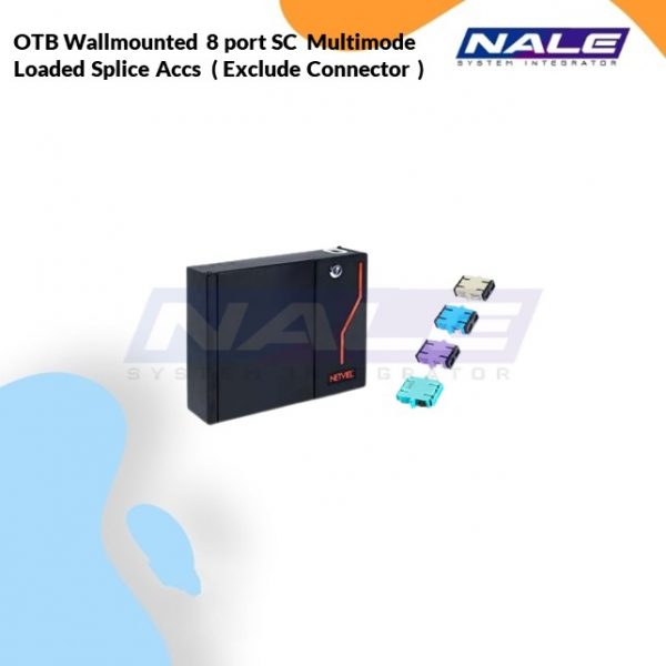 Netviel OTB Wallmounted 8 port SC  Multimode Loaded Splice Accs  ( Exclude Connector ) (NVL-OTB-WM-24/8-MM-SC-T)